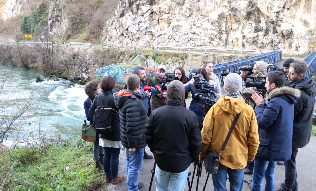 Bewohner wollen das geplanten WKW am Vrbas nicht und fürchten um ihr Trinkwasser. © Center for Environment