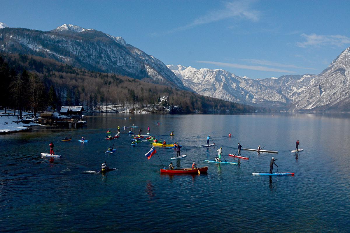 Location of the opening event: Lake Bohinj © Peter Koren