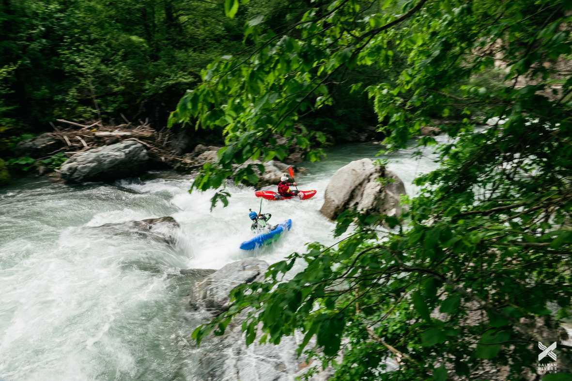 On May 4 and 5, the kayakers of the Balkan Rivers Tour paddled the threatened rivers Radika and Mala reka inside Mavrovo National Park © Jan Pirnat