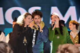 From left to right: Eda Zari, Vlashent Sata and Elina Duni