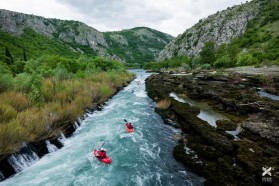 Tag 12 - Bunakanal-Stromschnelle kurz vor ihrem Zusammenfluss mit der Neretva, Bosnien