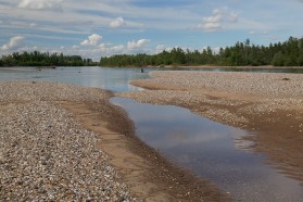 Drina River. A total of 12 large and medium sized dams are projected along the Drina.