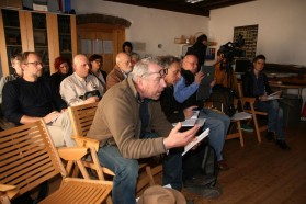 Reges Medieninteresse: BBC, Deutsche Welle, Aljazeera, Slo TV, Delo und weiter Printmedien waren anwesend.