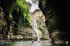 Day 26 – Osumi canyon, Albania. Locals have recognized the potential of this pearl for ecotourism – the Albanian Rafting Group offers tours through the canyon.